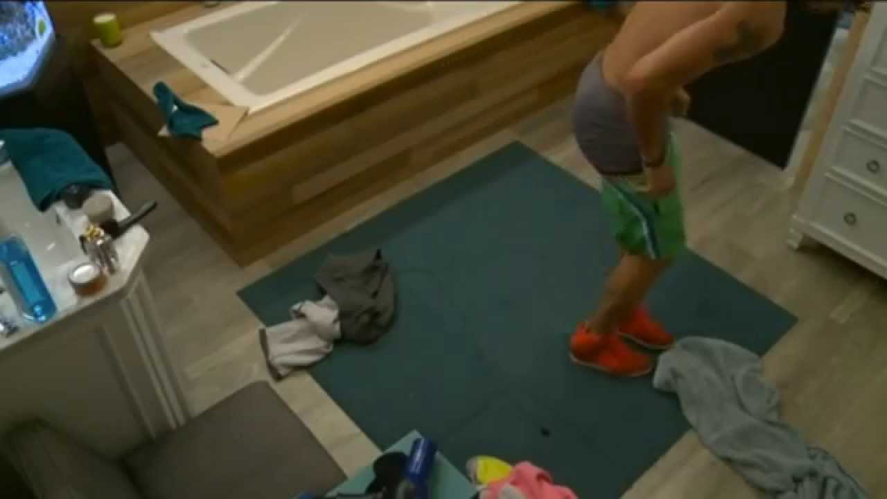 Cody in Frankie's shorts