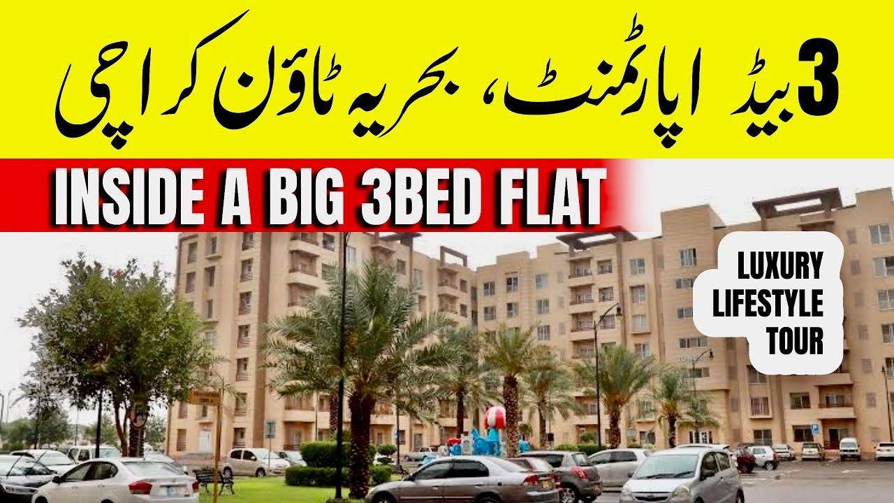 Inside Tour of 3Bed Flat Apartment in Bahria Town Karachi | Apartments in Karachi