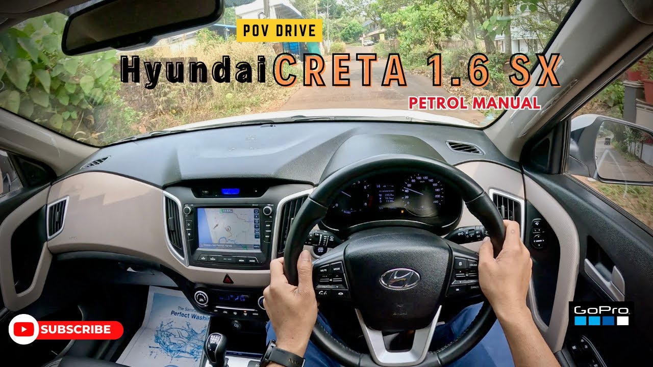 Hyundai Creta 1.6 SX | Petrol Manual | POV Test Drive | Best SUV | Narrow Road Drive |  Jonnxoo