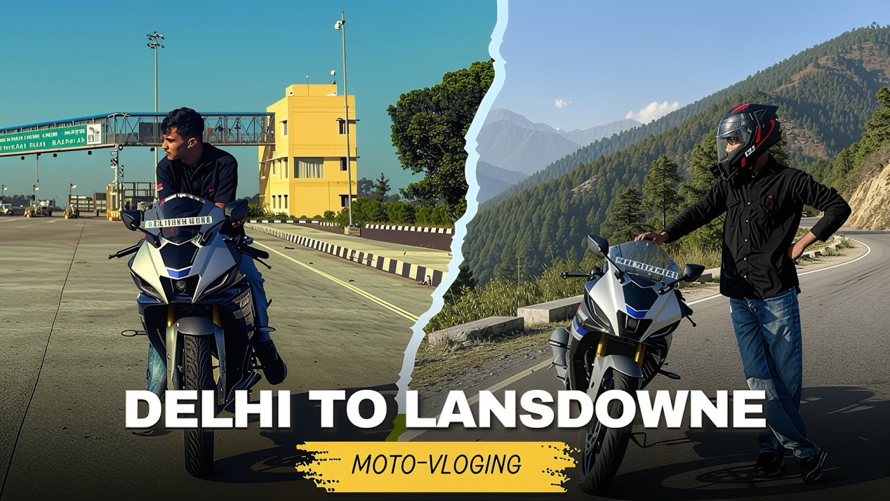 Delhi to Lansdowne Bike Ride 😍 | Hidden Hill Station in Uttarakhand 🇮🇳 | Travel Vlog
