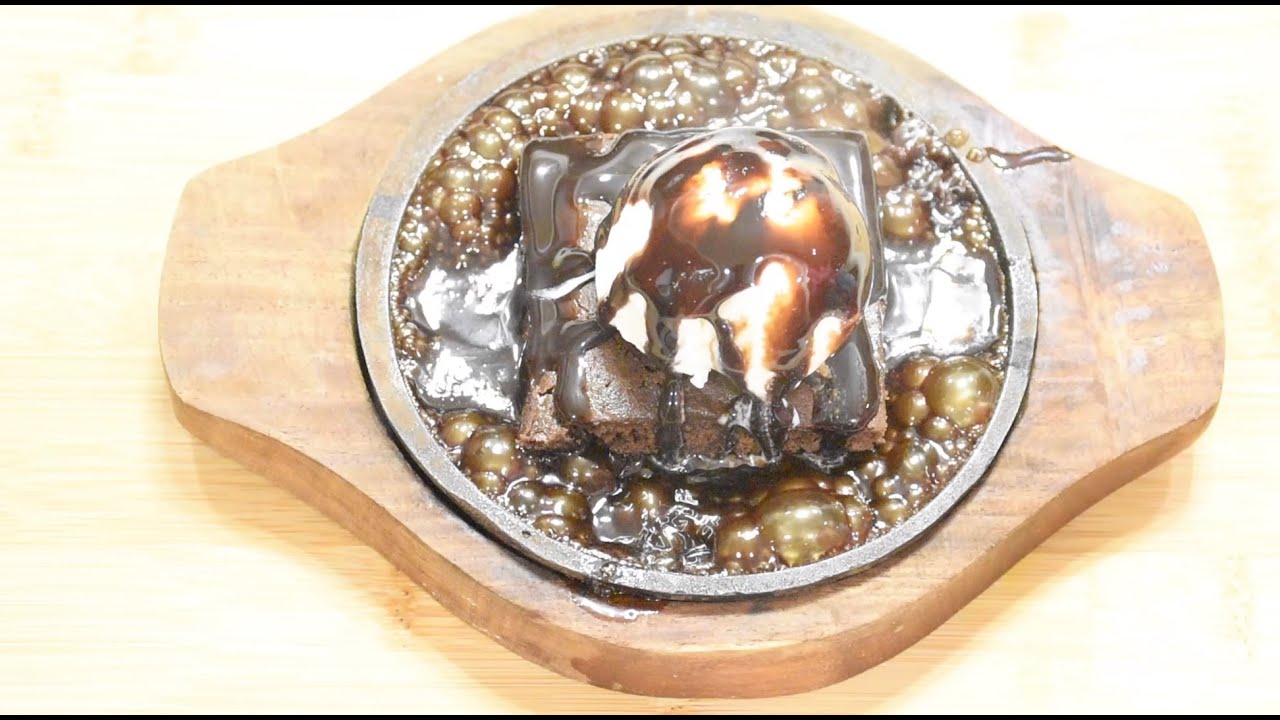 Chocolate Brownie Recipe | Fudgy Brownies | Sizzling Brownie | Make eggless Brownie without Oven
