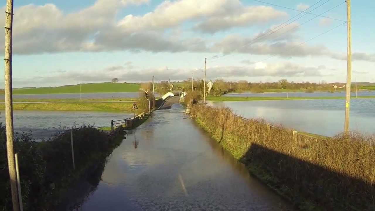 2014 Flooding At Long Load, Somerset, England.