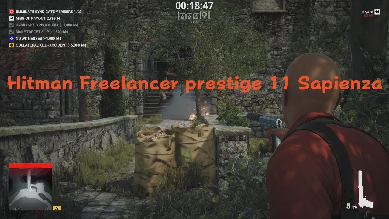 HITMAN Freelancer prestige 11 Sapienza