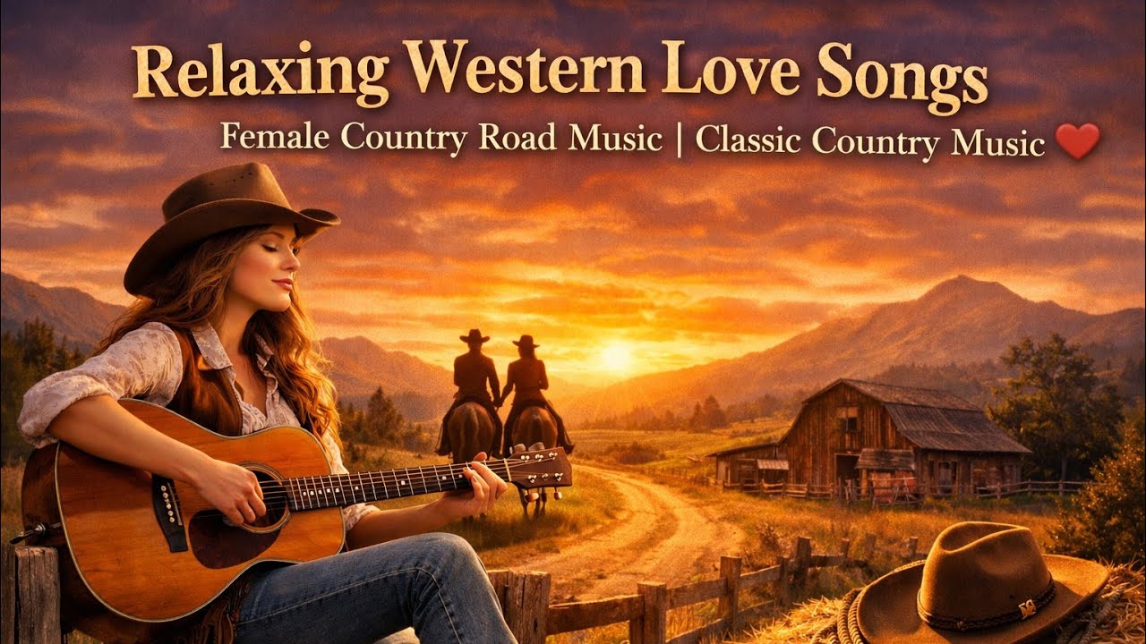 Relaxing Western Love Songs | Female Country Road Music | Classic Country Music 