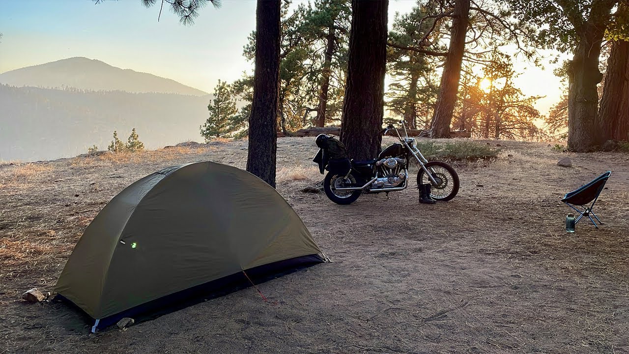Solo Moto Camping Overnighter in the mountains 