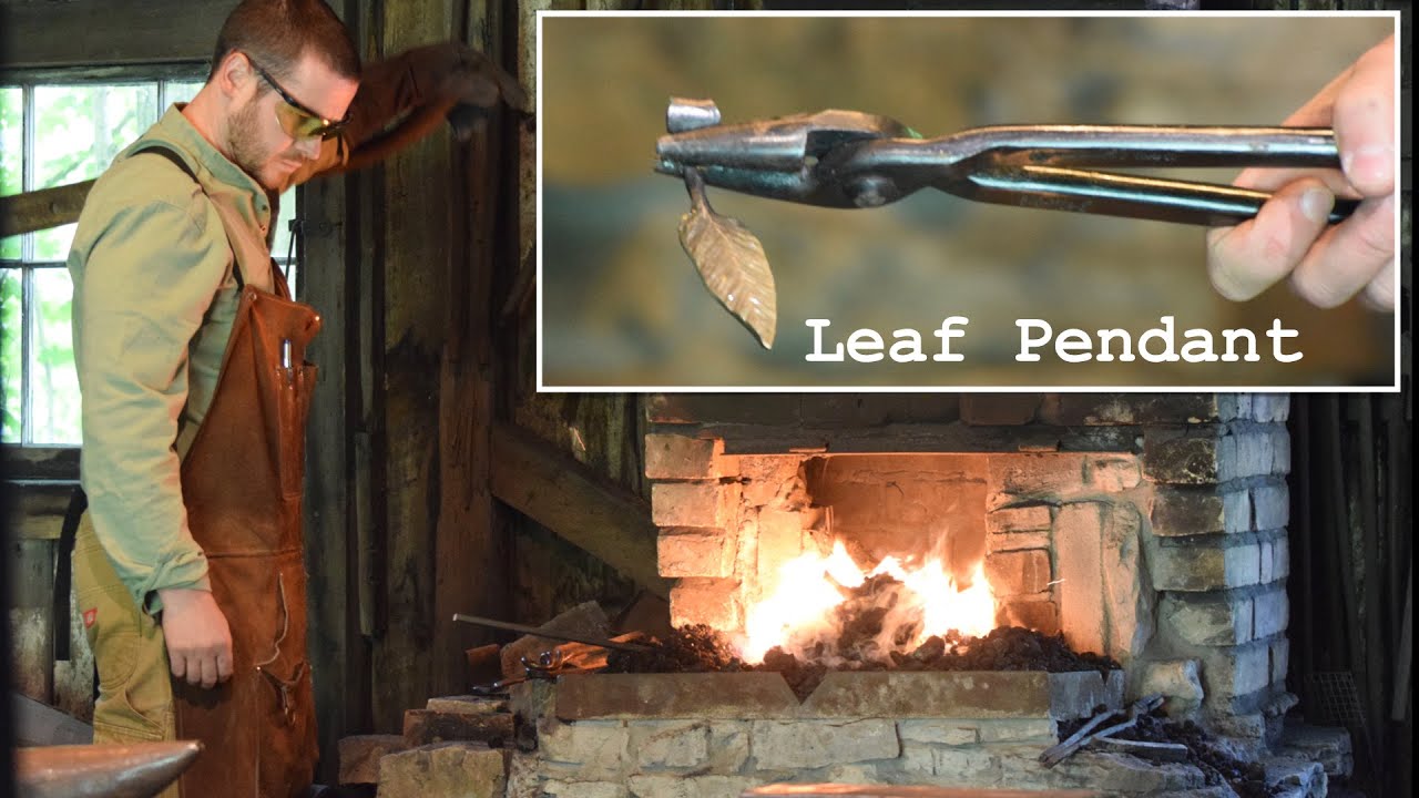Forging Leaf Pendant - 1800s Blacksmith Shop