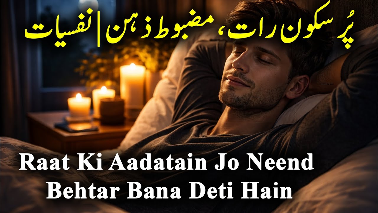 Raat Ki Psychology | Pur Sukoon Raat Aap Ka Din Behtar Bana Deti Hai 🌙🧠