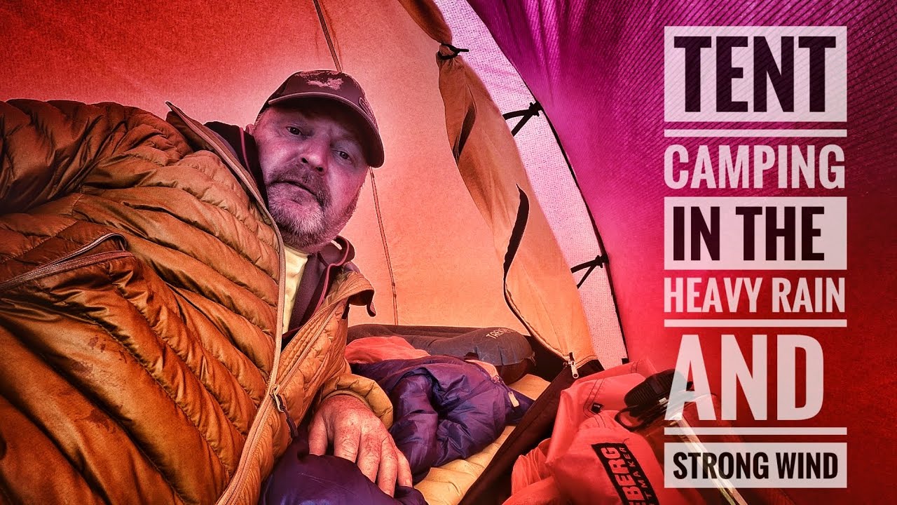 Tent Camping in Heavy Rain and Strong Wind / Angle Tarn / Hilleberg Soulo