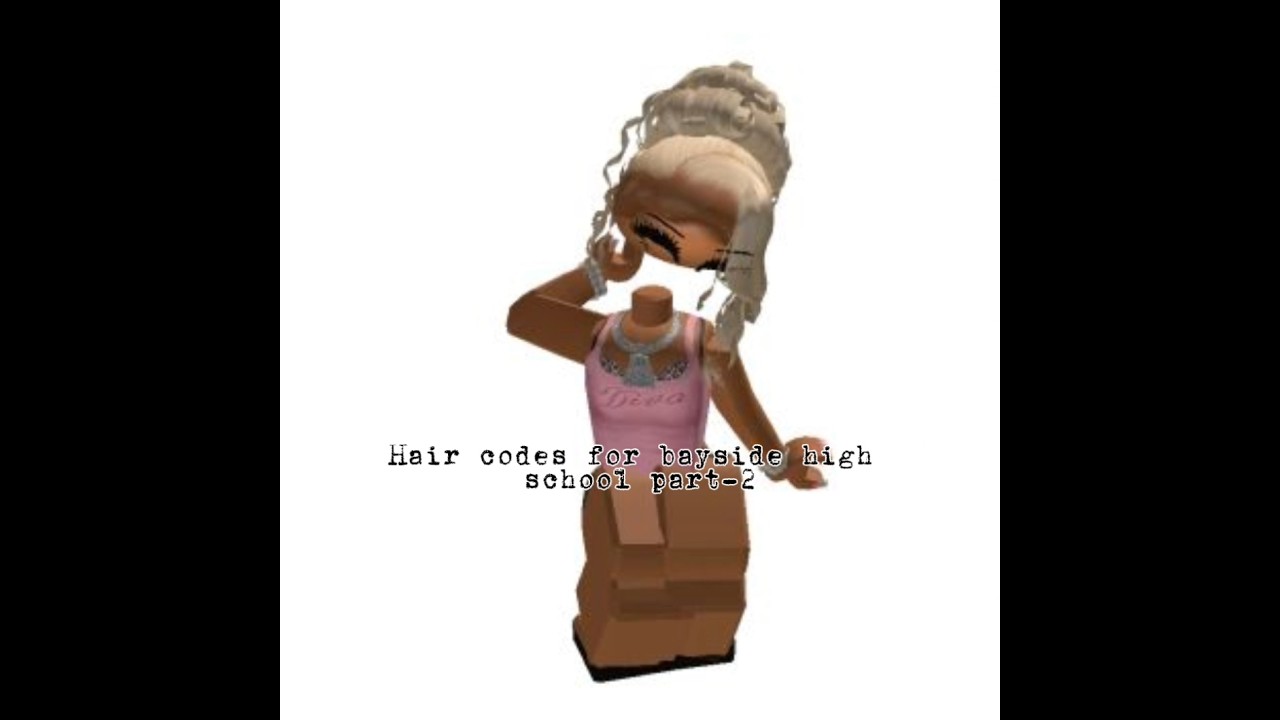 Hair codes for bayside high school part-2 #baysidehighschool #roblox #shorts #sun3shine