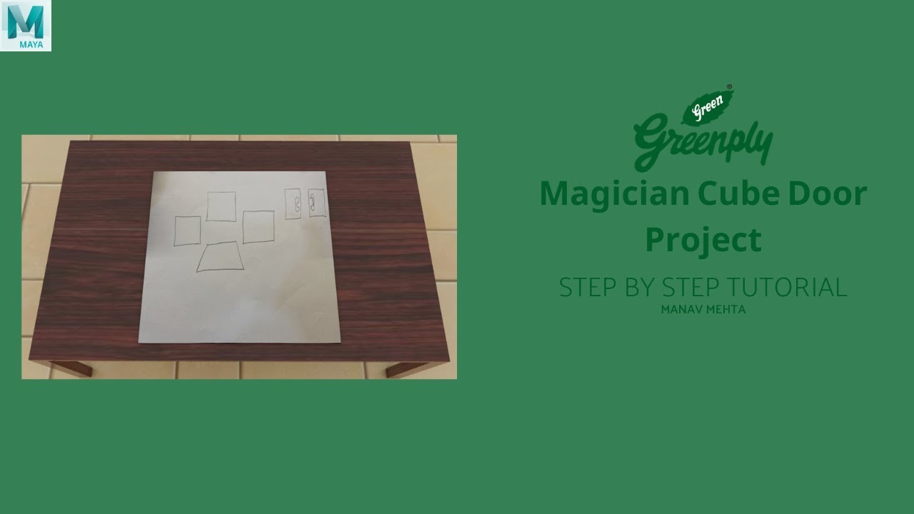 Magician Cube Door Project Modeling Tutorial In 3D Maya | 3 Min | Lets Animate #348