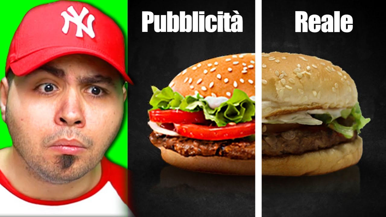 CIBO REALE CONTRO CIBO DELLE PUBBLICITÀ!!!