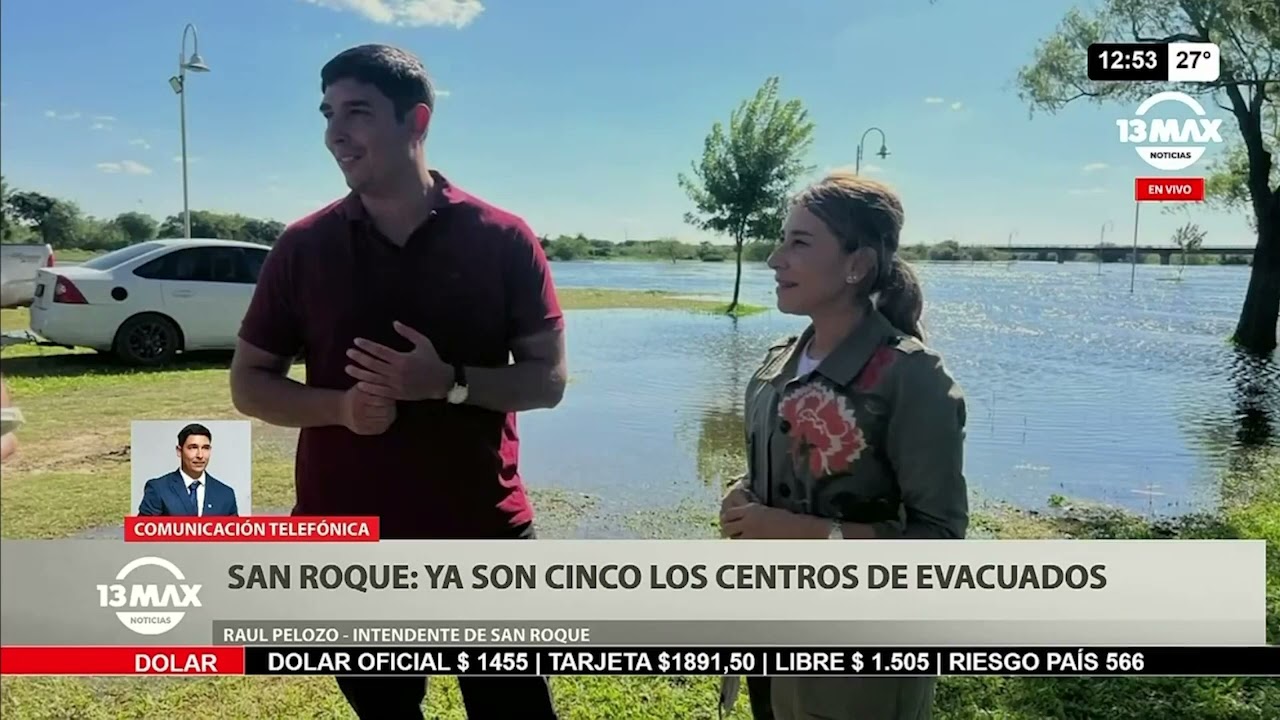 San Roque: ya son cinco los centros de evacuados - Raul Pelozo