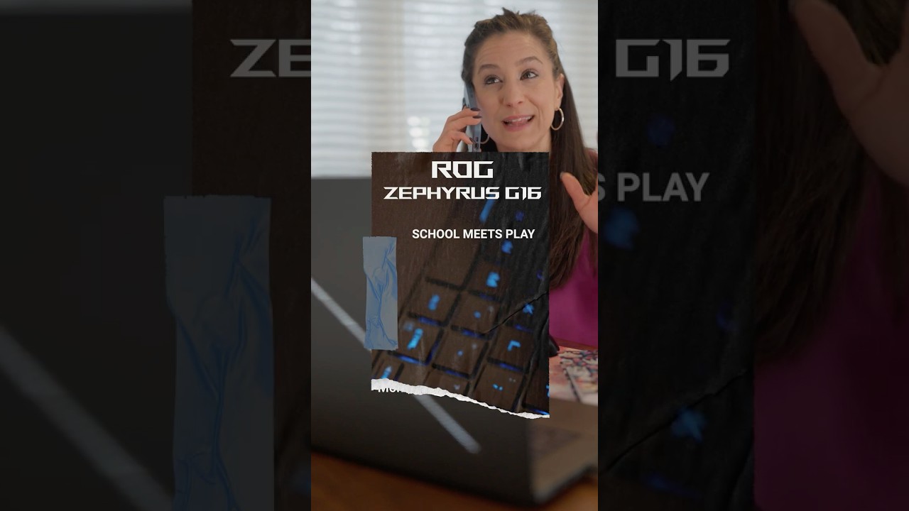 Built for school. Ready for play.  #gaming #rog #zephyrus