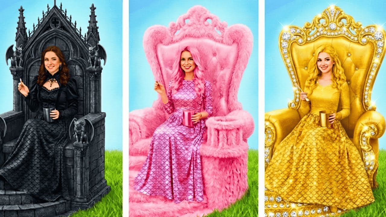 ROOM MAKEOVER CHALLENGE 🖤💖💛 Which ONE-COLOR Transformation Wins?
