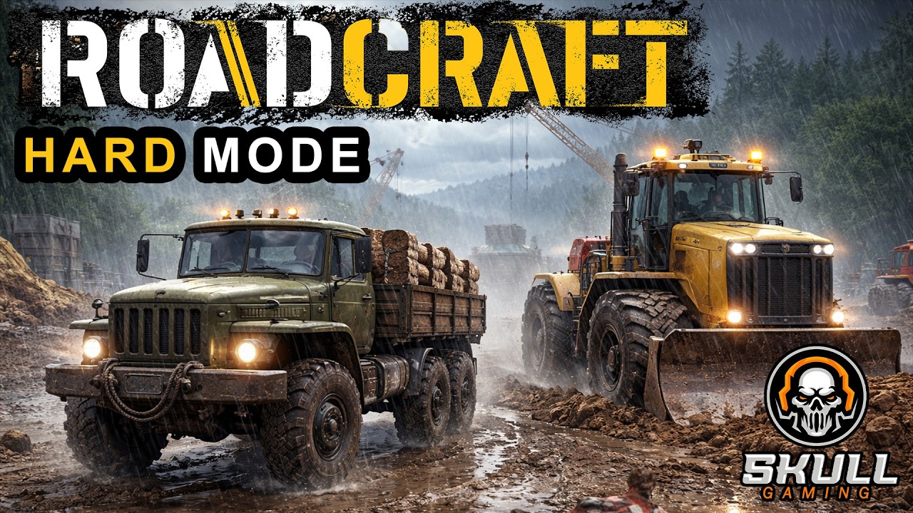 ROAD CRAFT карта ПОТОП. HARD MODE. STREAM!!! #roadcraft