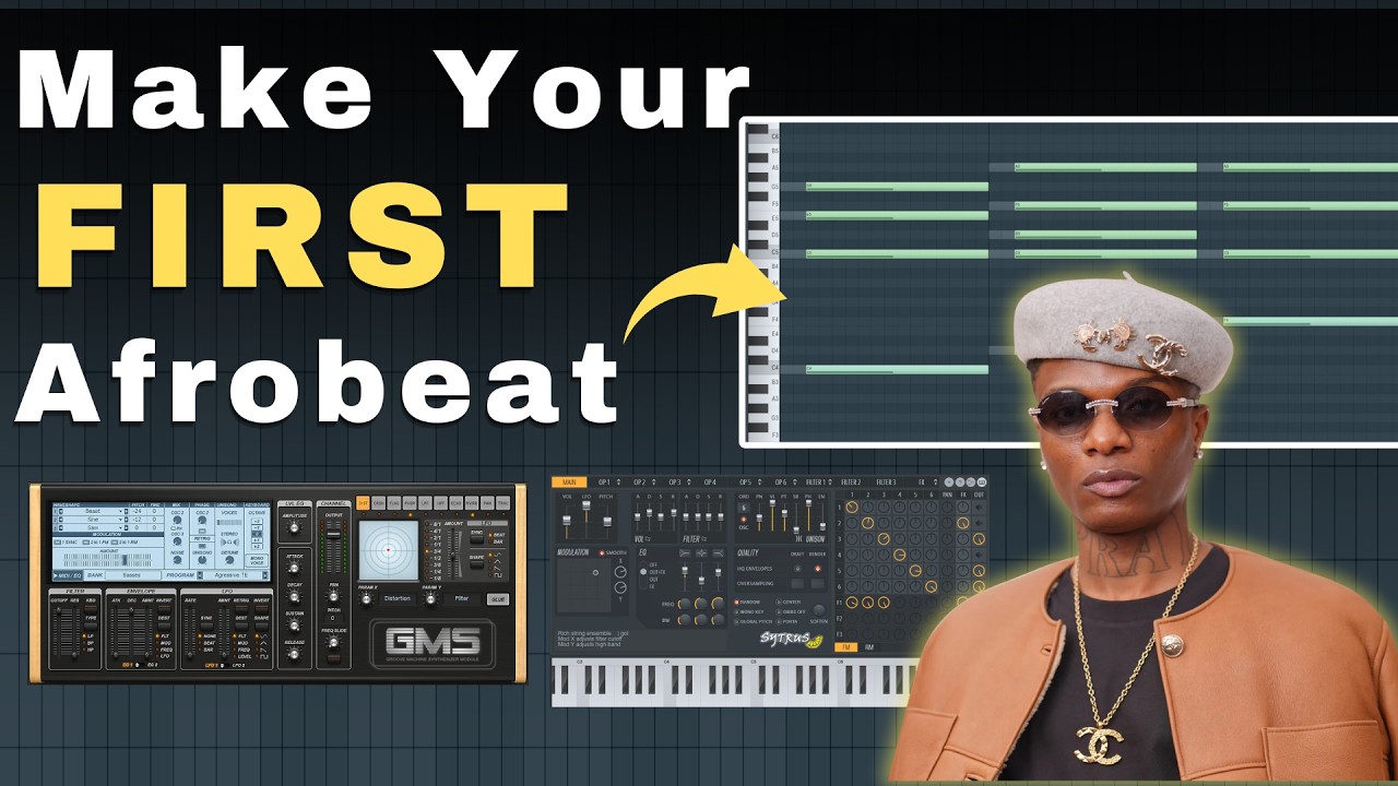 Как создать афробит с помощью стандартных плагинов в FL Studio 2026: обучающее видео + файл проек...
