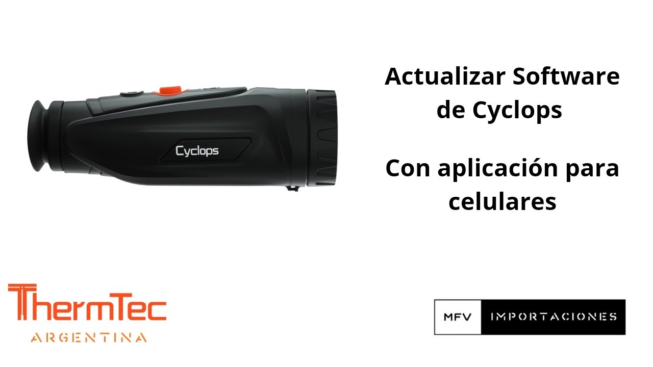 Como actualizar Software de monoculares térmicos Thermtec Cyclops español // firmware update