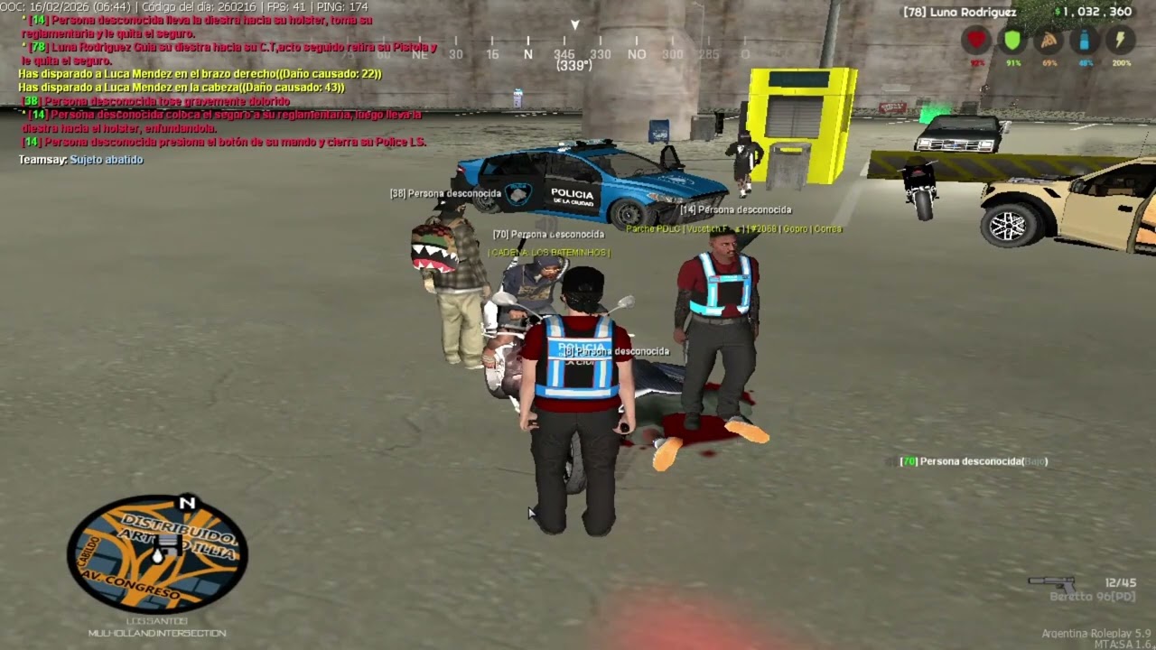 Tiroteo 8 Arg rp 