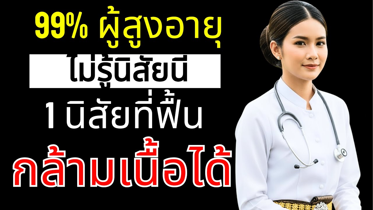 ผู้สูงอายุ 99% ไม่รู้ 1 นิสัยนี้ ฟื้นกล้ามเนื้อแข็งแรงเหมือนอายุ 40 อีกครั้ง!