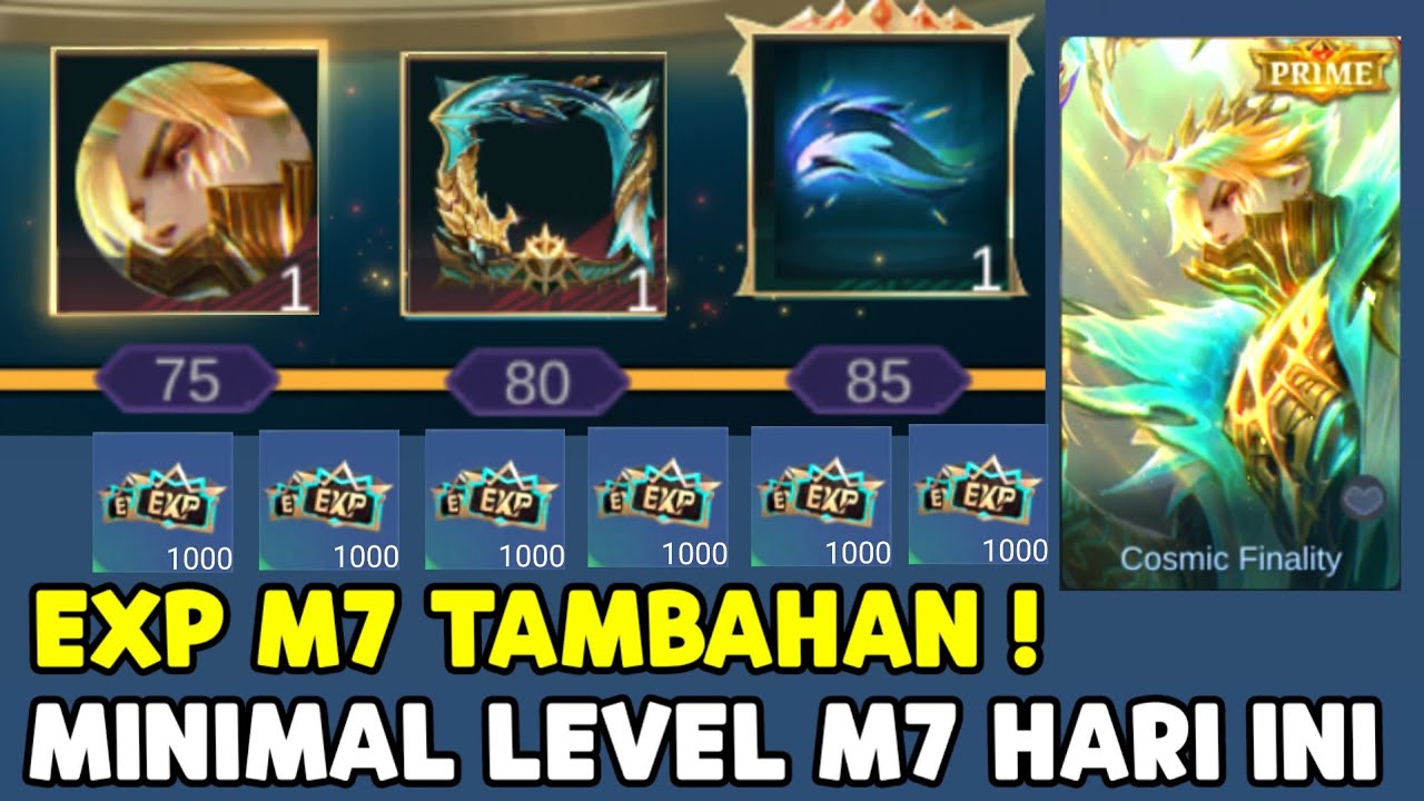 JANGAN SALAH ! CARA DAPAT 10 LEVEL TAMBAHAN M7 ! MINIMAL LEVEL M7 HARI INI DAPAT SKIN PRIME