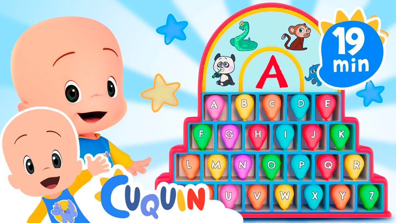 Máquina de los globos alfabeto 🎈🆎 - Descubre y aprende con tus dibujos animados favoritos