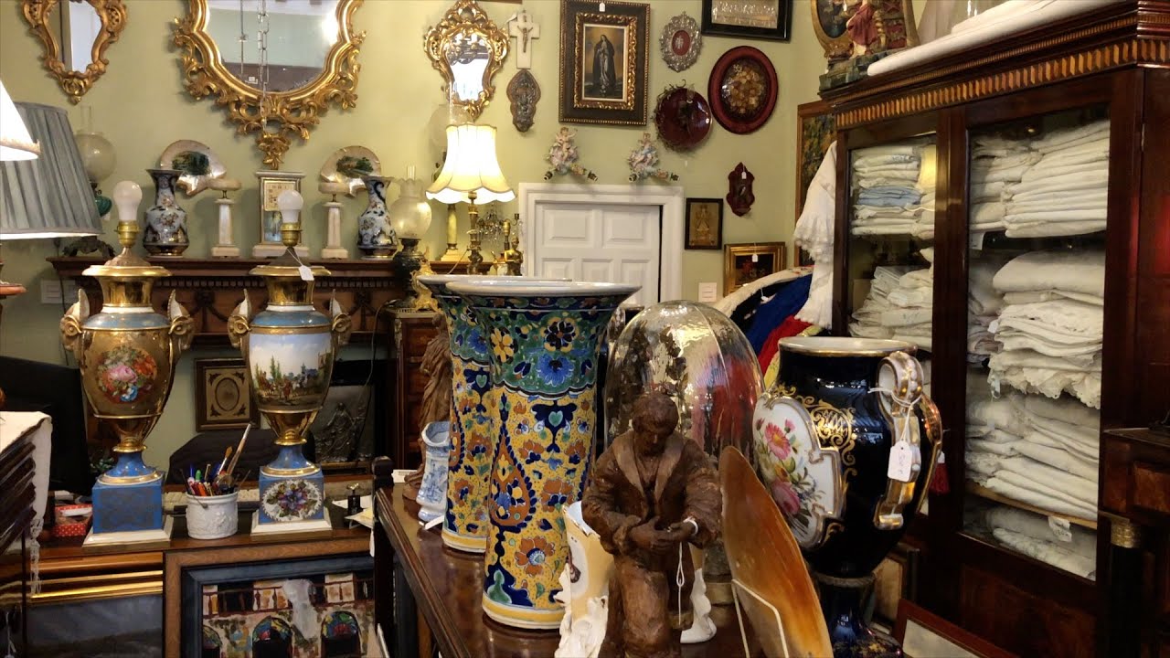 Antiquing in a historic building in Malaga, Spain