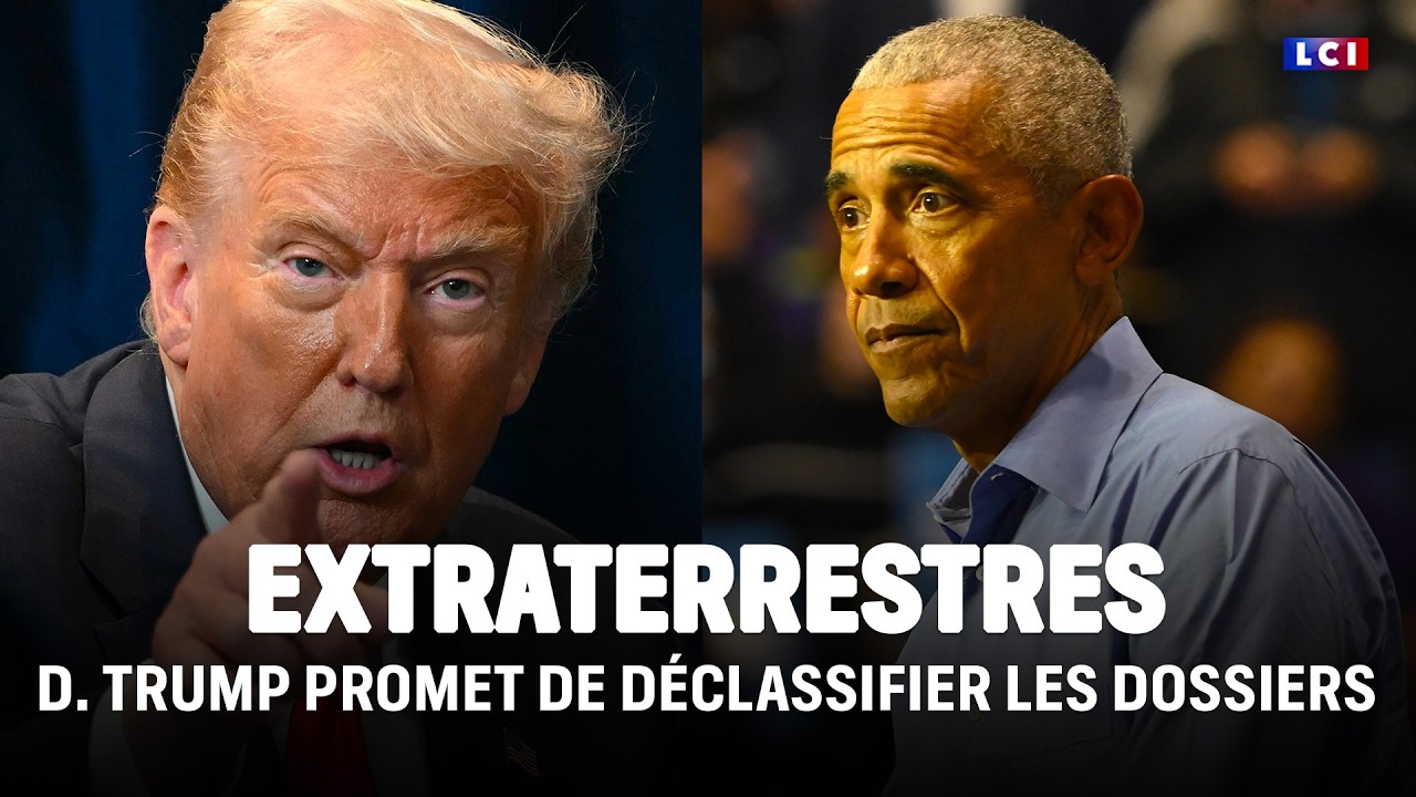 Extraterrestres : D. Trump promet de déclassifier les dossiers suite aux propos de Barack Obama｜LCI