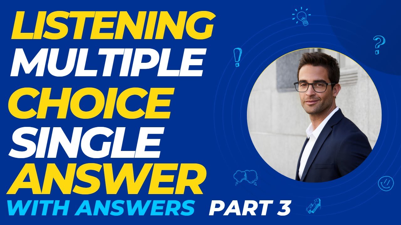 PTE Listening - Multiple Choice Single Answer With Answers | Most Repeated | Mock Test 3