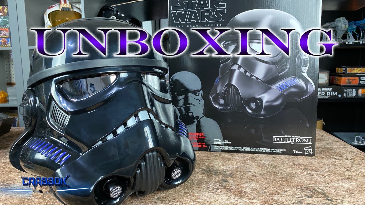 Shadow Trooper Helmet - I LET YOU TRY IT ON! -Unboxing and Review-  Black Series - Battlefront