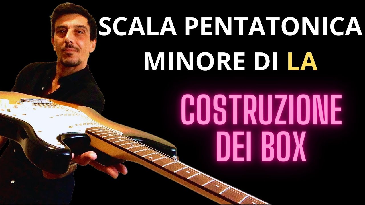 I BOX DELLA SCALA PENTATONICA DI LA MINORE