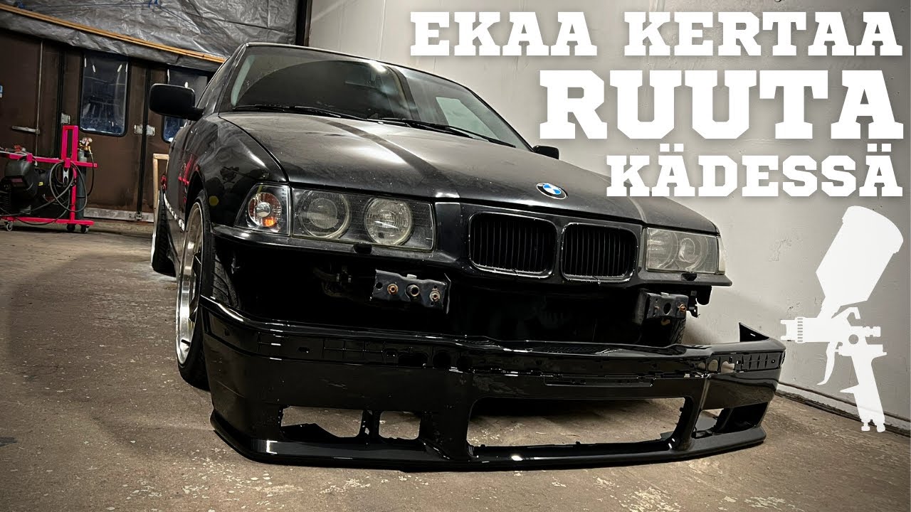 E36 325i DAILY DRIVER PROJEKTI PART 2: PUSKURIN JA KAAREN MAALAUS