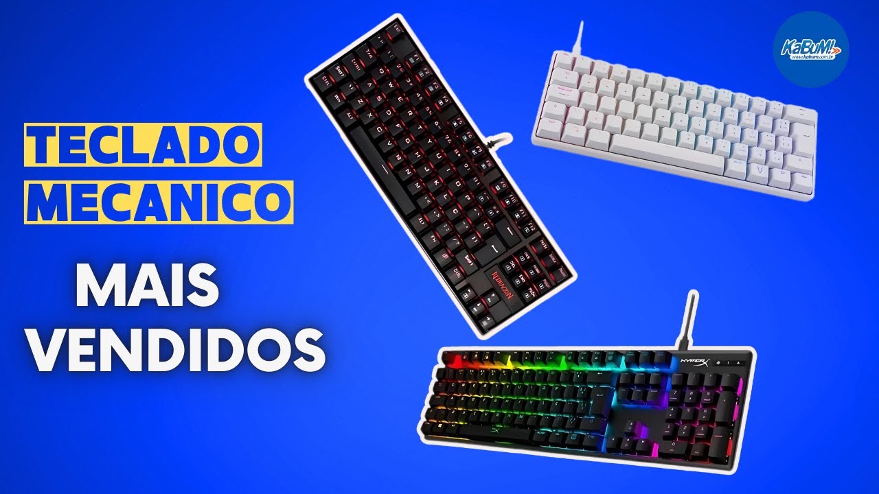 Teclado mecânico  melhor CUSTO BENEFÍCIO 2025. Silencioso ou barulhento? Switch BLUE , BROWN  & RED