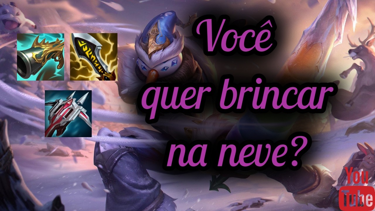 MASTER YI BRINCANDO NA NEVE!!!!!!