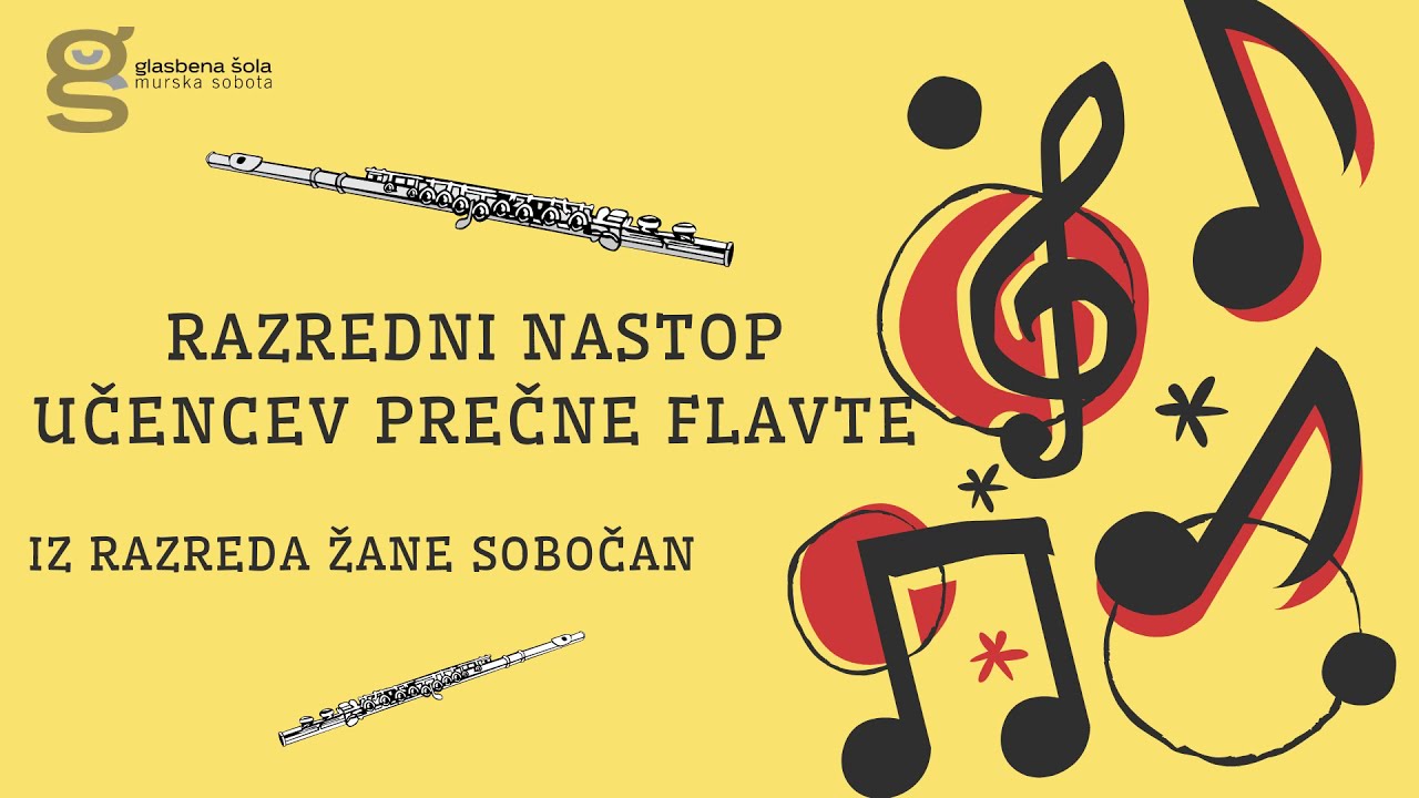 Nastop učencev prečne flavte iz razreda Žane Sobočan