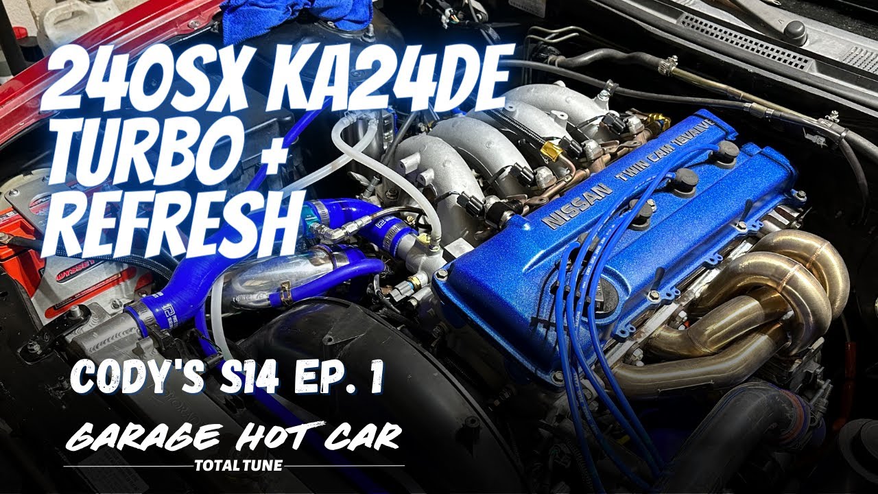 Cody's S14 KA24DE-T - Ep.1 Engine Refresh, Turbo Installed, Greddy Intercooler