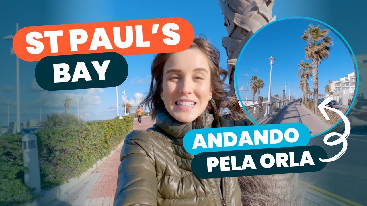 ANDANDO PELA ORLA DE ST PAUL'S BAY | ILHA DE MALTA #Vlog10