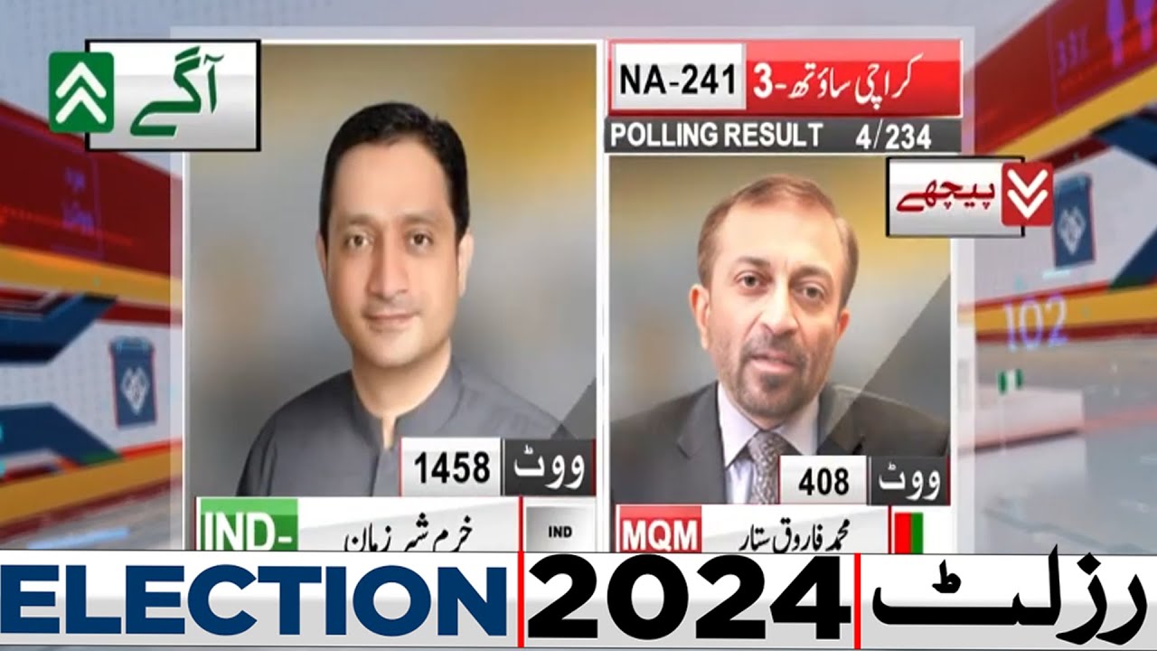 PK 241 | 4 Polling Station Results | IND Aagay | Election 2024 Latest Results | Dunya News