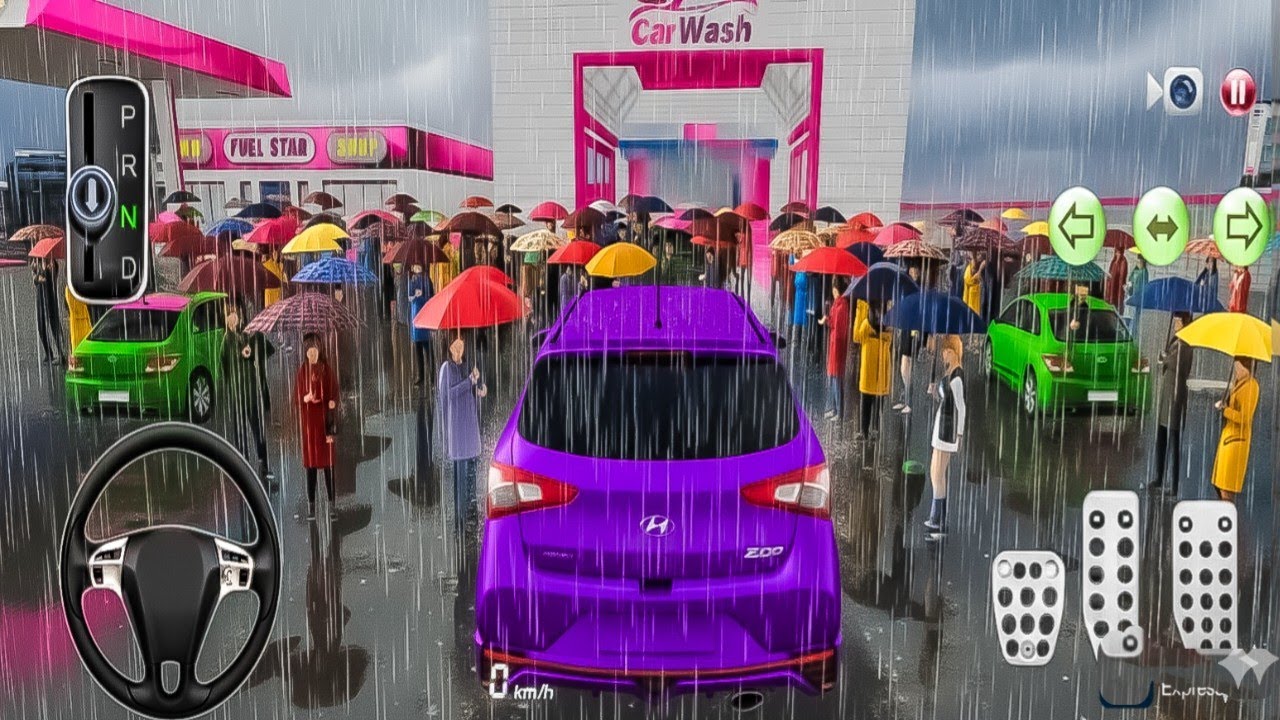 A New Blue Colour luxury Hyundai i20 Driving Class Game-3D Simulator Gameplay #automobile #game