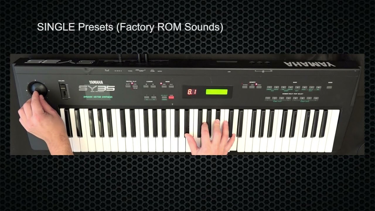 Yamaha SY35 - Factory and User Presets Demo (Sounds Only)
