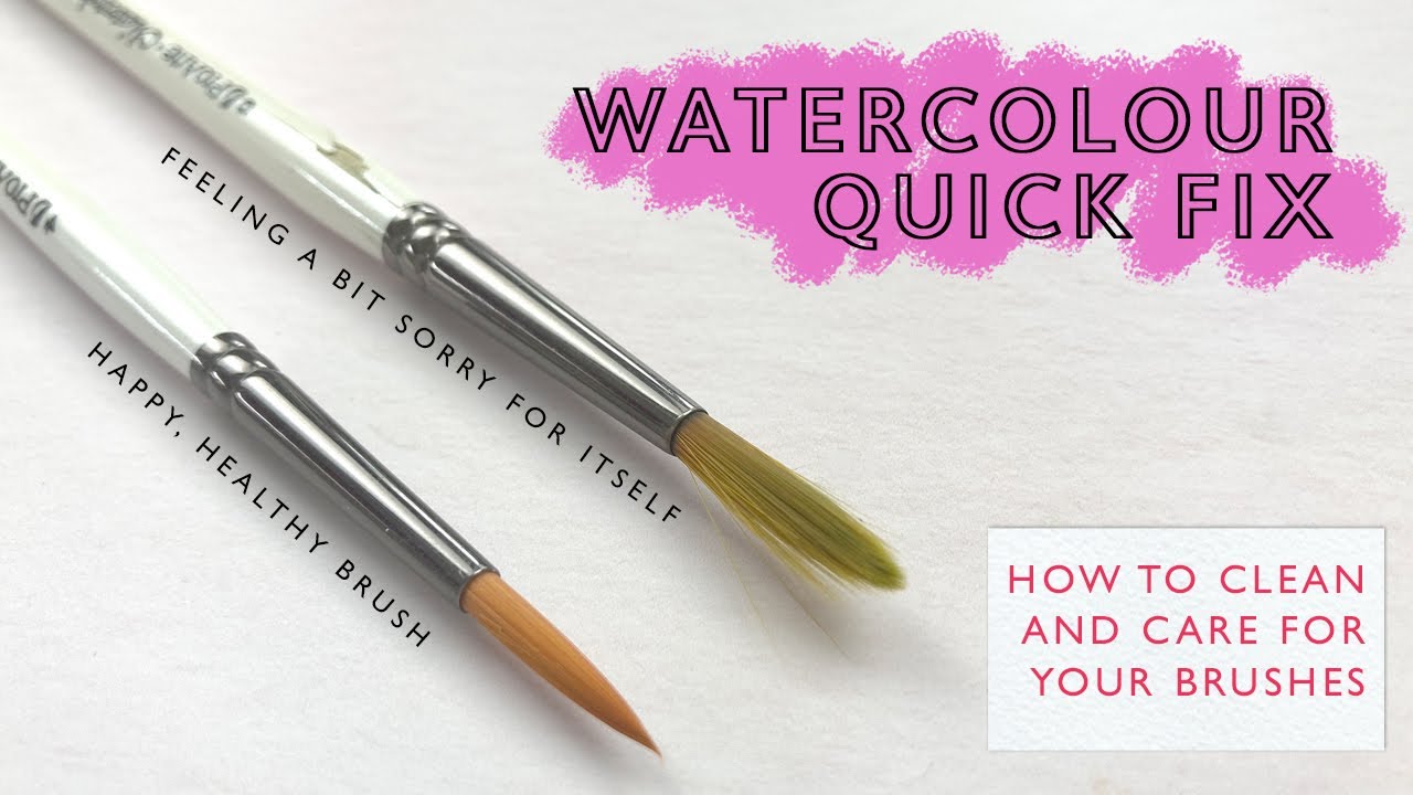 How to Clean and Care for your Watercolour Brushes
