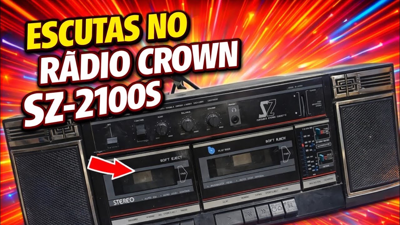 TESTE EM SW ONDAS CURTAS RÁDIO CROWN SZ-2100S