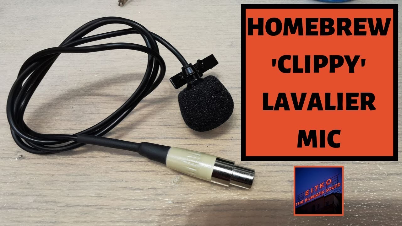 HOMEBREW CLIPPY LAVALIER MIC #DavidHarry #lavaliermic #homemade