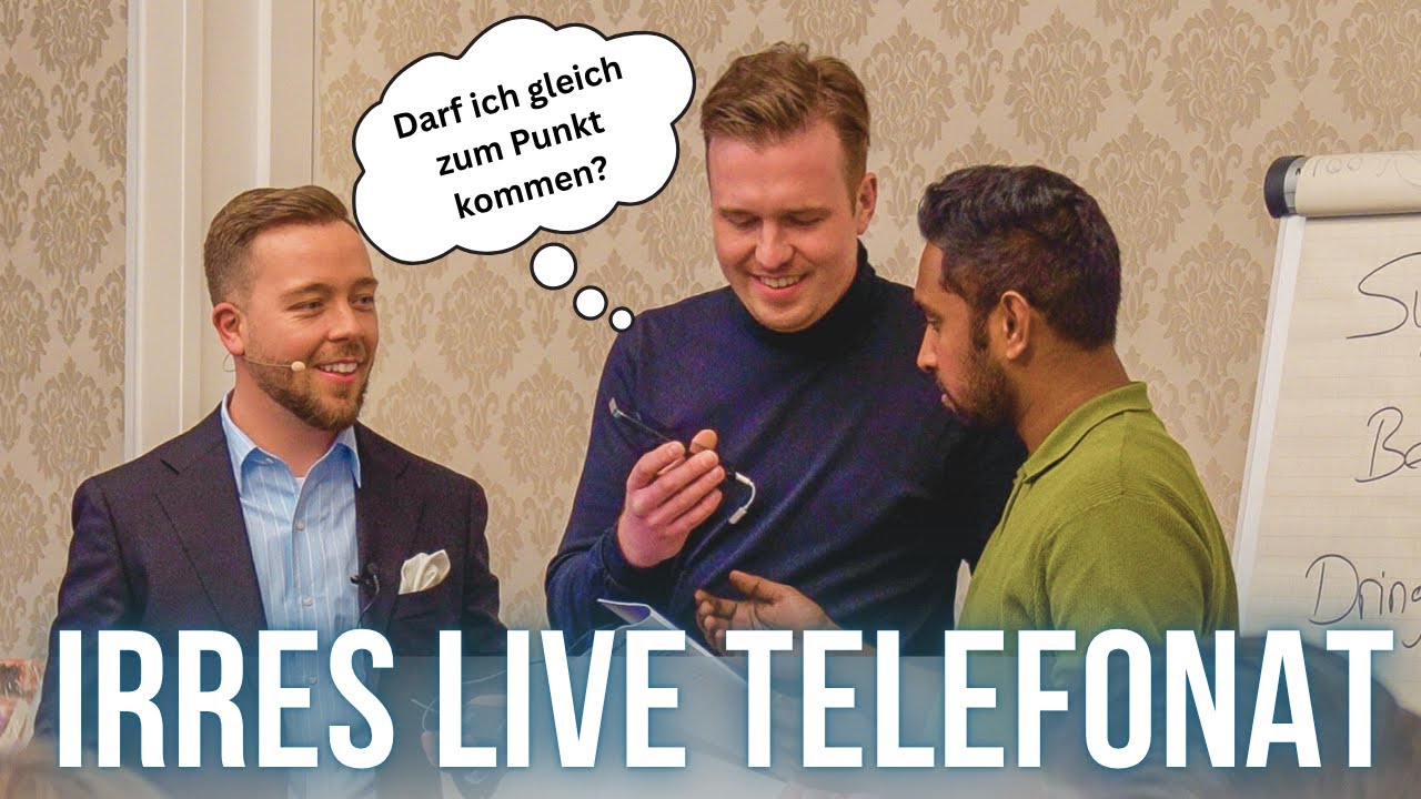Verblüffendes Kaltakquise LIVE Telefonat im Seminar