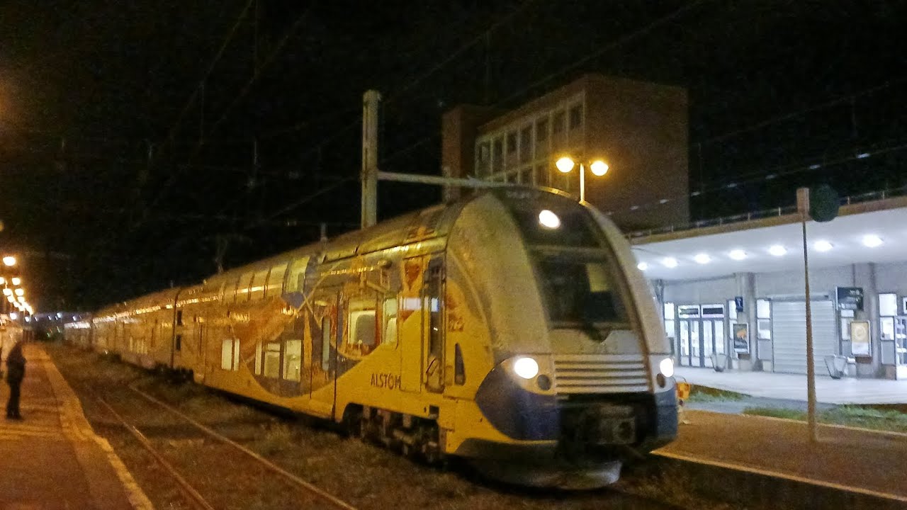 Mise en UM départ des Rame pelliculé 638 378 en gare de Dunkerque Calais ville 