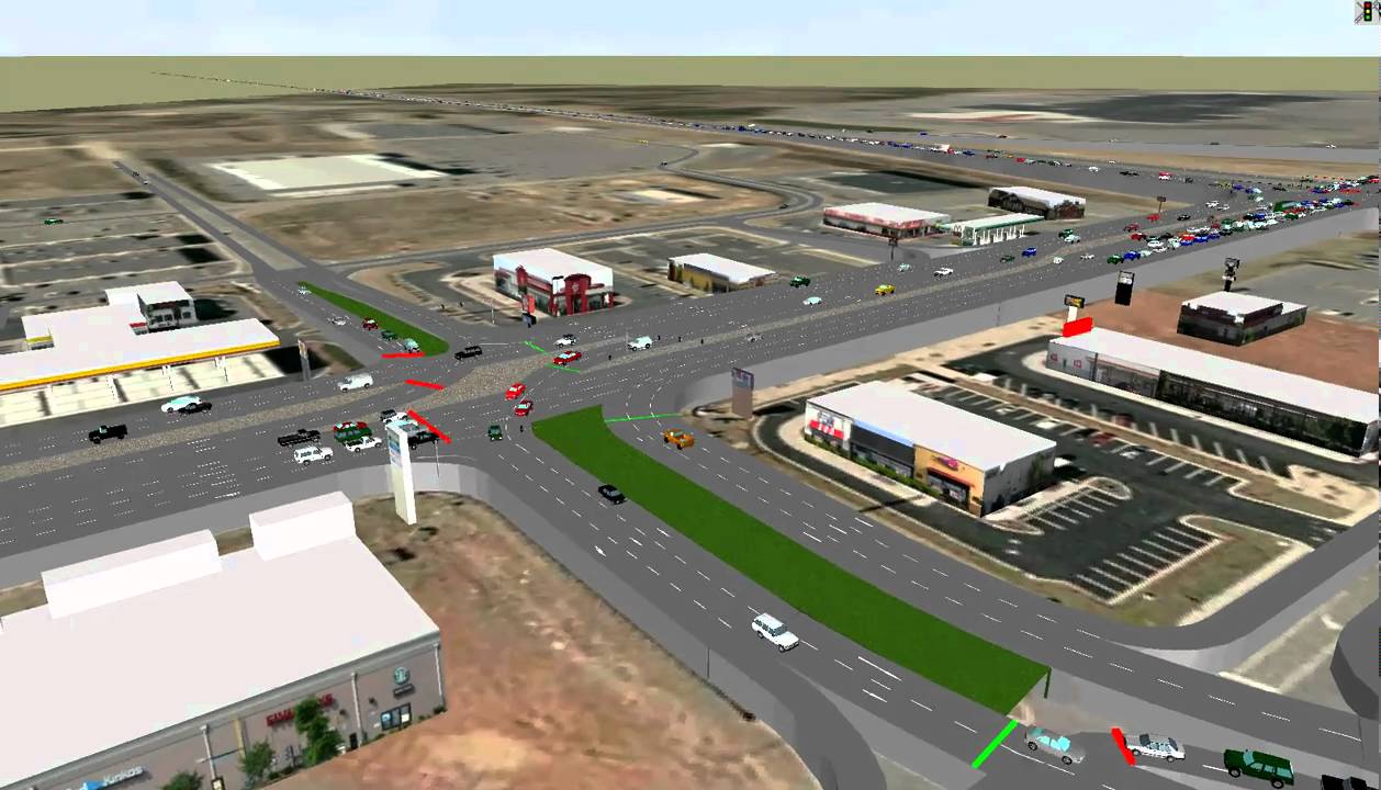 VISSIM Simulation: Superstreet Corridor