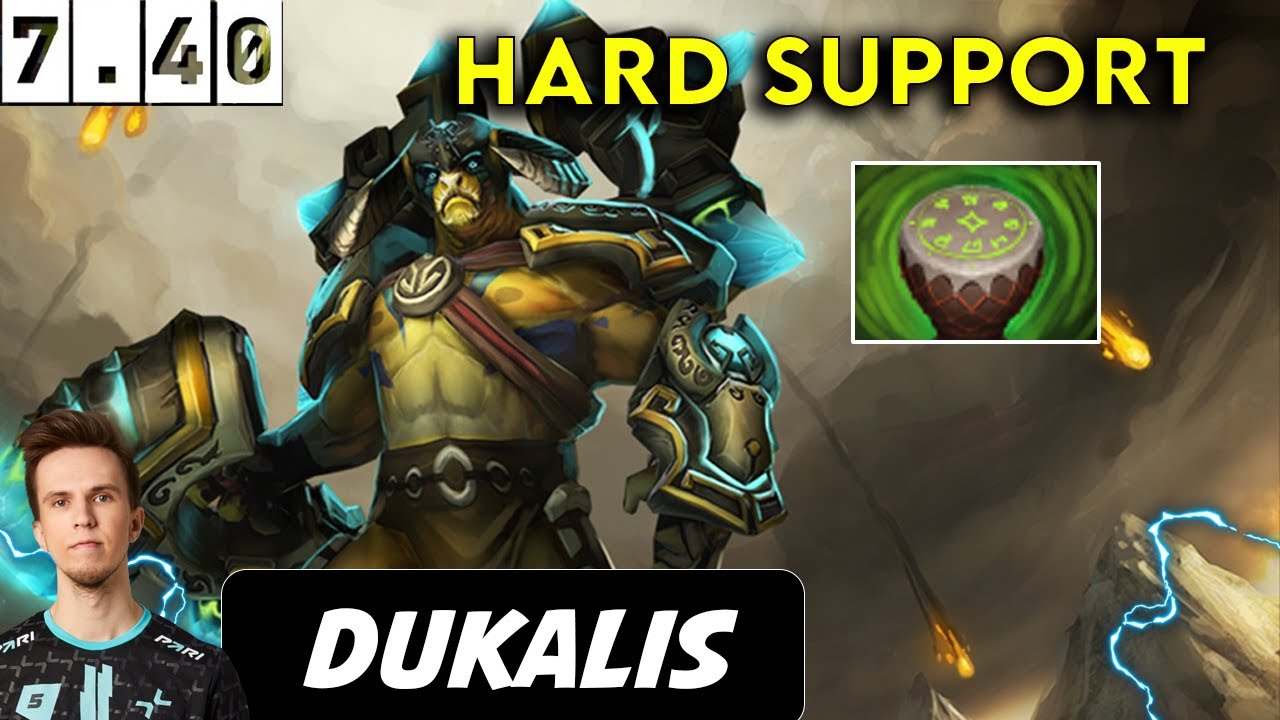 Dukalis Elder Titan Hard Support - Dota 2 Patch 7.40 Pro Player Gameplay