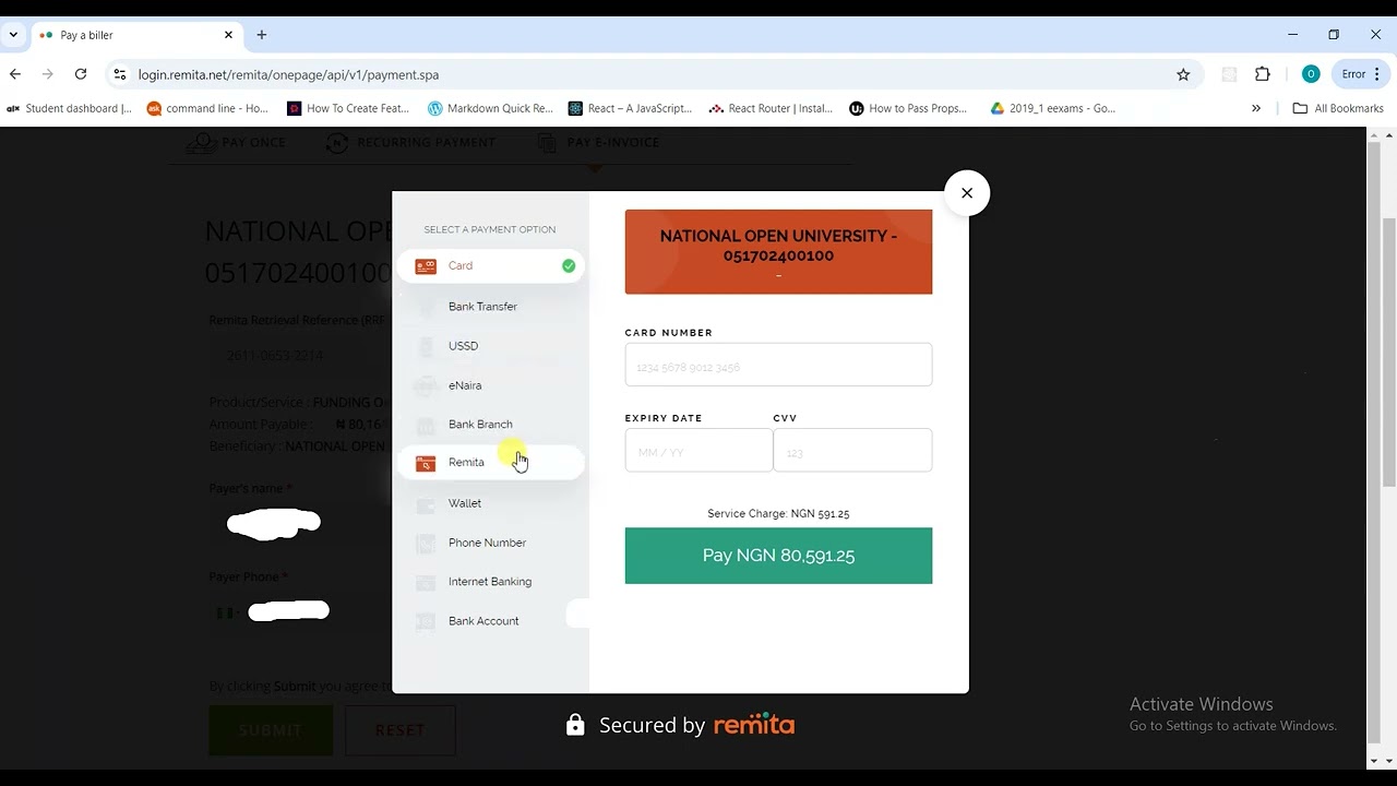 Как пополнить свой кошелек на портале NOUN и оплатить через портал Remita (простое руководство)