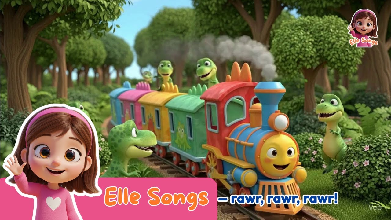 🦖 DINO EXPRESS 🚂 | Nursery Rhymes and Kid Songs