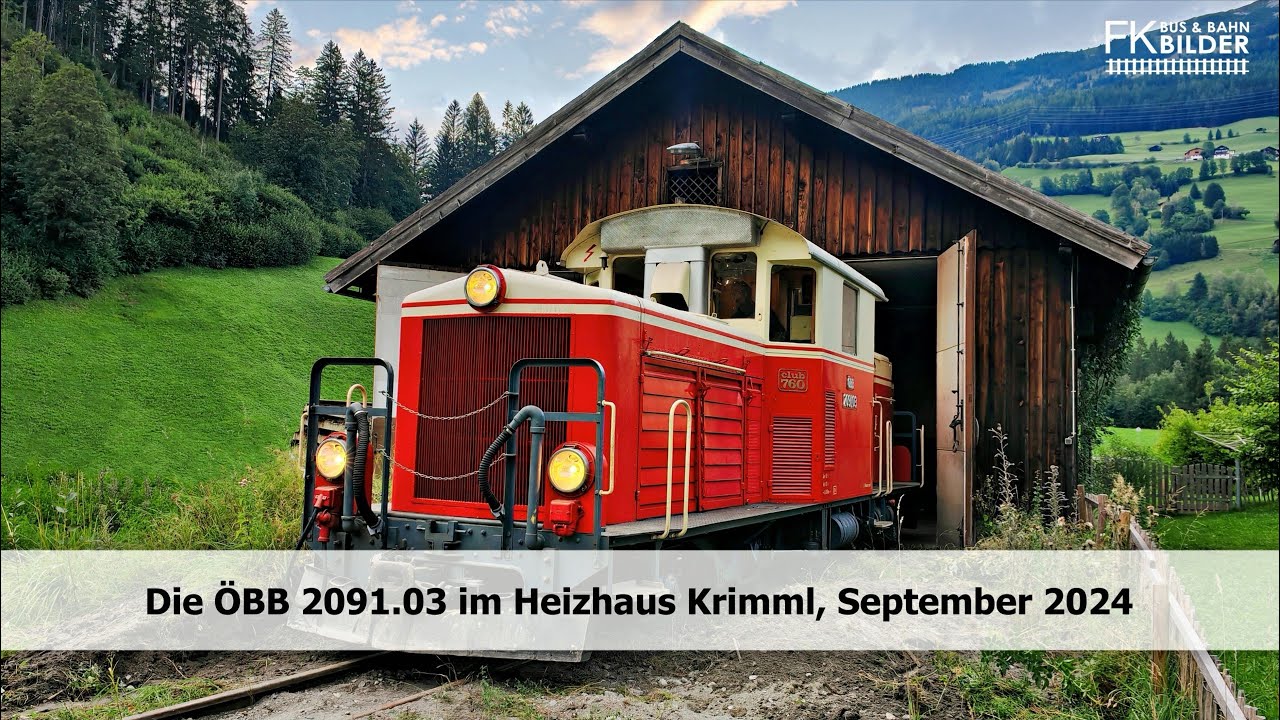 Inbetriebnahme der ÖBB 2091.03 im Heizhaus Krimml der Pinzgauer Lokalbahn