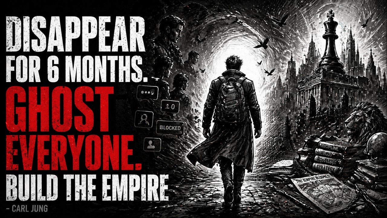DISAPPEAR FOR 6 MONTHS. GHOST EVERYONE. BUILD THE EMPIRE - Carl Jung
